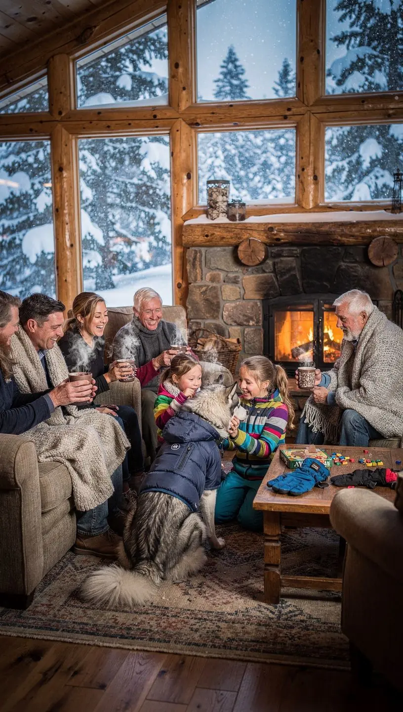 Красивая дорога, вдоль которой играют собаки, с зелеными холмами на горизонте.